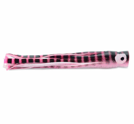 C&H, Lil Bubbler Lure, Pink/White Belly Skirt, Concave Head, 5.5 in / 14 cm